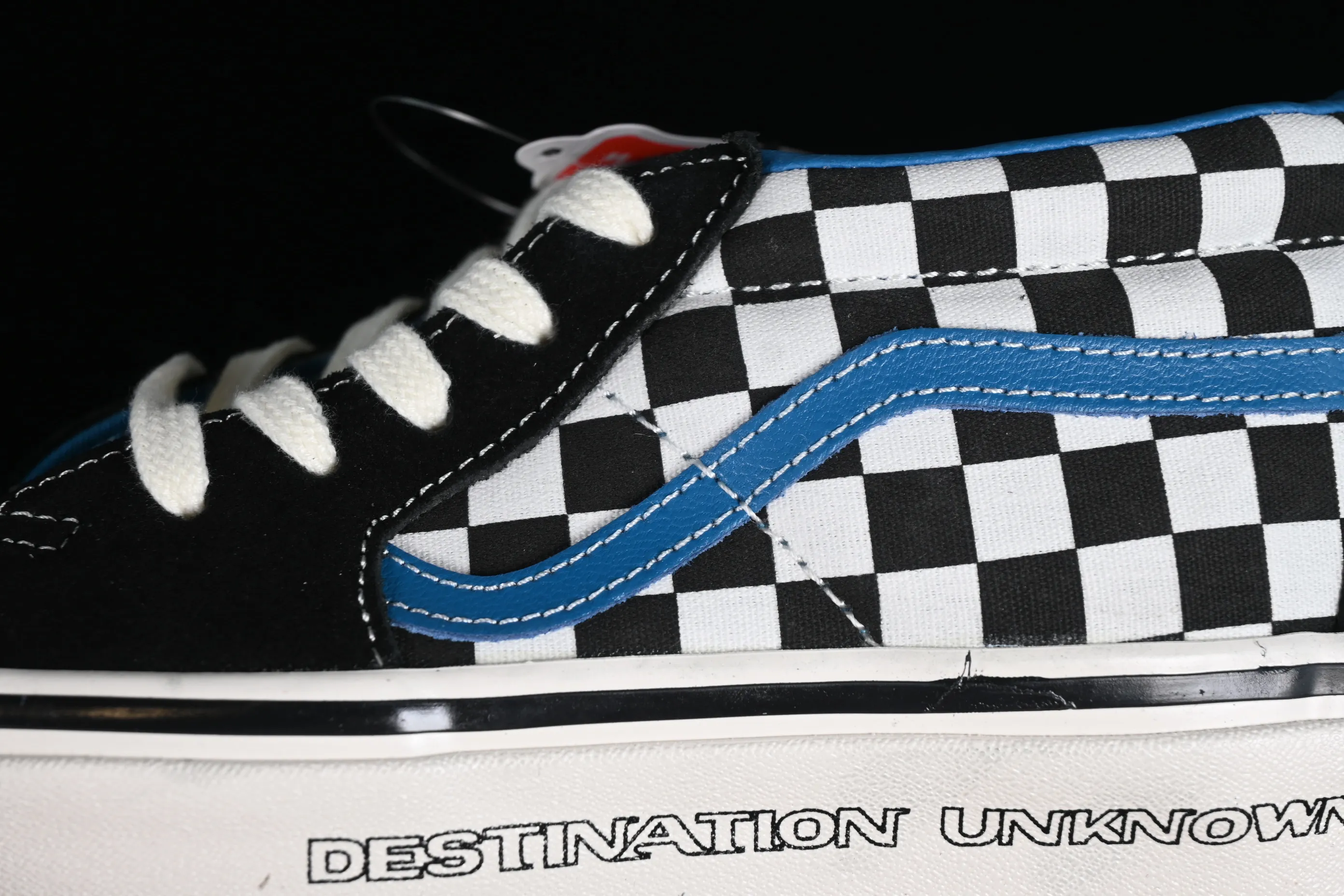 All categories Vans Vans series Vans Mid Vans SK8-Mid x Liberaiders Qianzhihe joint black and white checkerboard mid-top casual sneakers VN0A3TKNQXH